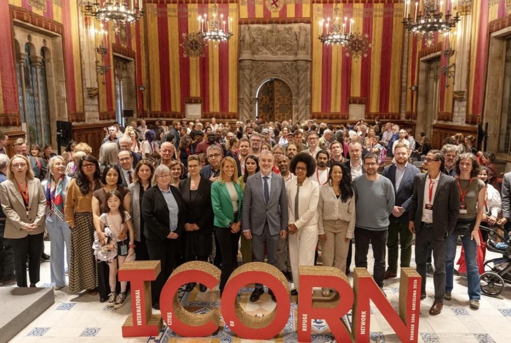ICORN representatives in Barcelona