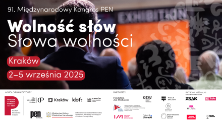 The image shows the official promotional graphic of the Congress, featuring the inscription: “Freedom of Words, Words of Freedom.”