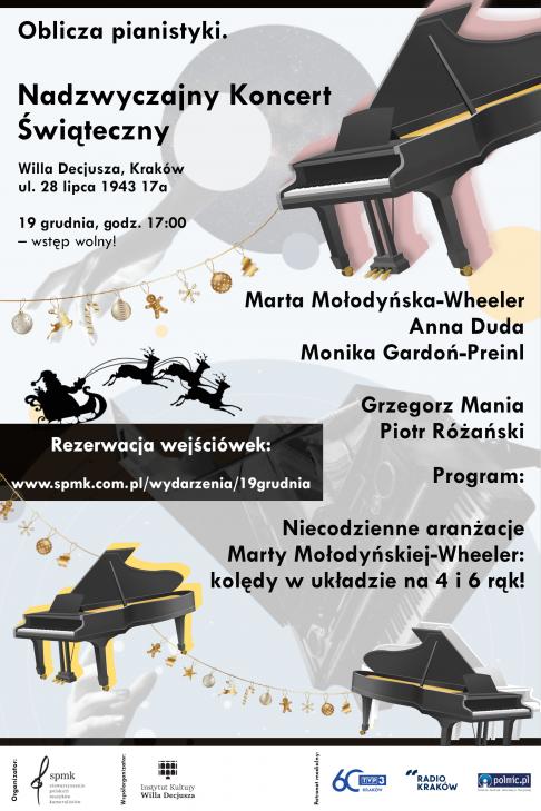 plakat reklamujący koncert - grafika ozdobna