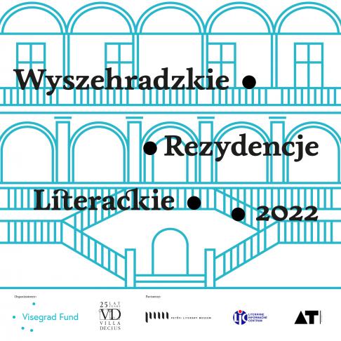 Grafika ozdobna z napisem Wyszechradzkie Rezydencje Literackie 2022