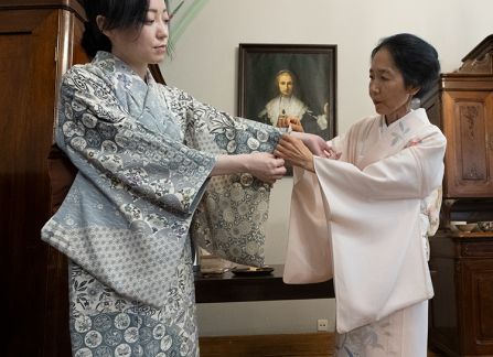 Dodatkowa atrakcja - przymierzanie tradycyjnych japońskich strojów