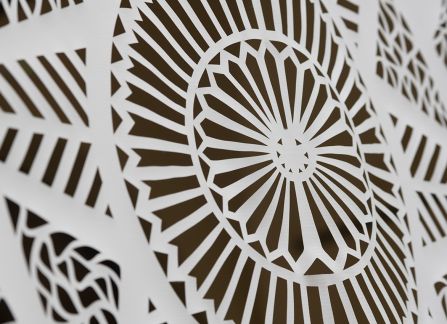photography. large-format cutout with a traditional pattern, a close-up.
